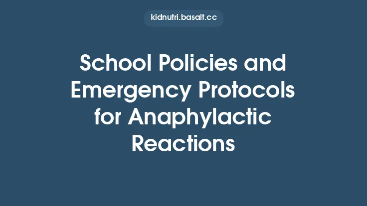 School Policies and Emergency Protocols for Anaphylactic Reactions Thumbnail