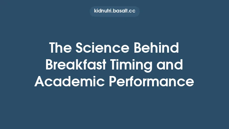 The Science Behind Breakfast Timing and Academic Performance Thumbnail