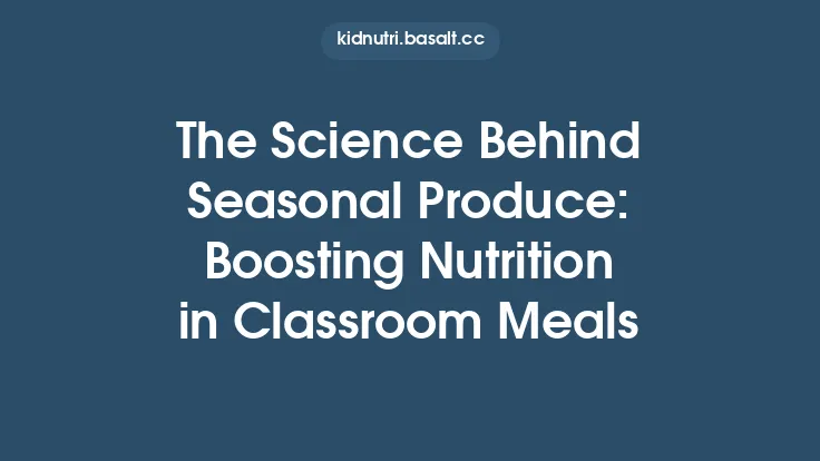 The Science Behind Seasonal Produce: Boosting Nutrition in Classroom Meals Thumbnail