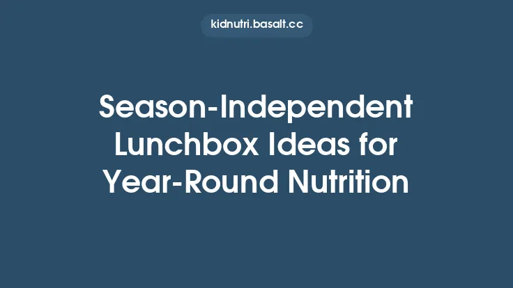 Season‑Independent Lunchbox Ideas for Year‑Round Nutrition Thumbnail