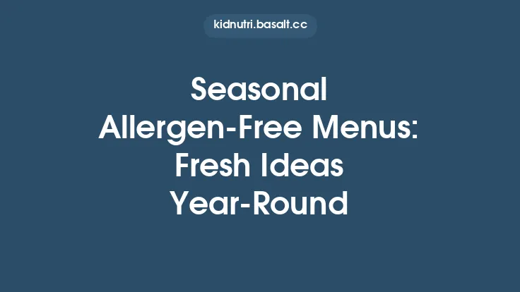 Seasonal Allergen-Free Menus: Fresh Ideas Year-Round Thumbnail