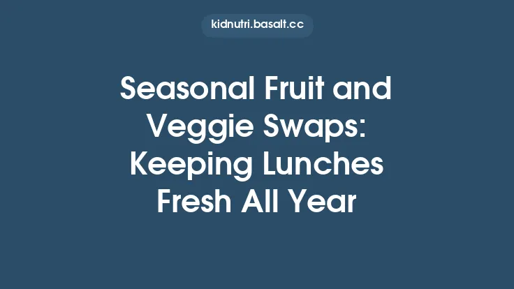 Seasonal Fruit and Veggie Swaps: Keeping Lunches Fresh All Year Thumbnail