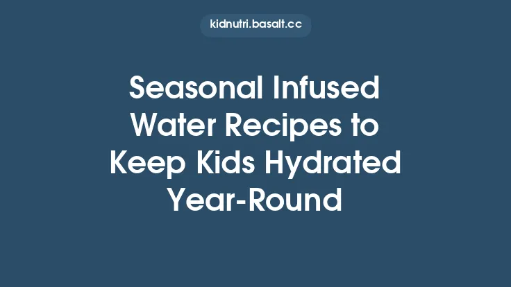 Seasonal Infused Water Recipes to Keep Kids Hydrated Year‑Round Thumbnail