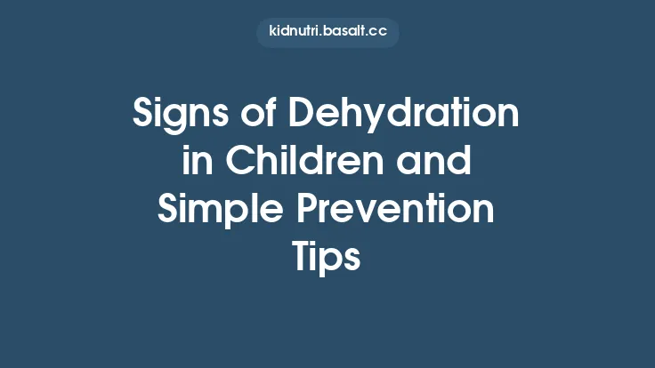 Signs of Dehydration in Children and Simple Prevention Tips Thumbnail