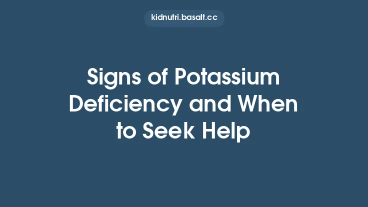 Signs of Potassium Deficiency and When to Seek Help Thumbnail