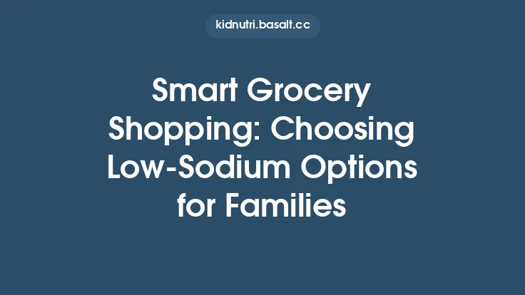 Smart Grocery Shopping: Choosing Low‑Sodium Options for Families Thumbnail