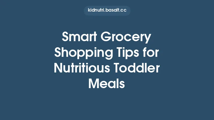 Smart Grocery Shopping Tips for Nutritious Toddler Meals Thumbnail