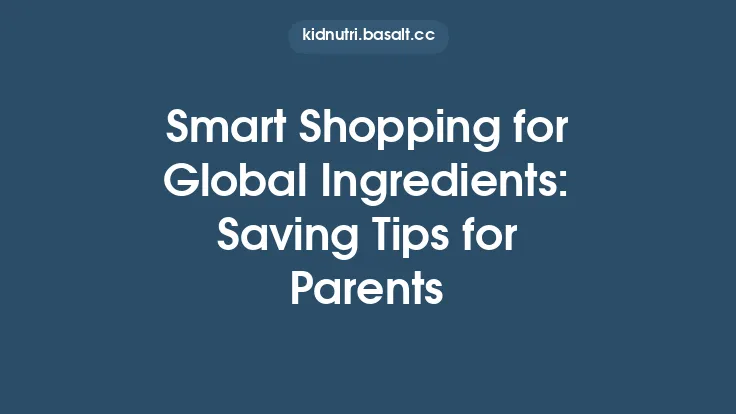 Smart Shopping for Global Ingredients: Saving Tips for Parents Thumbnail