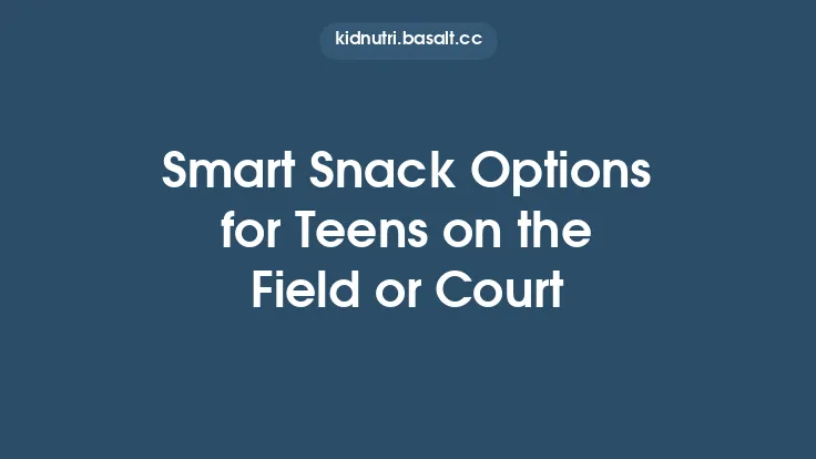 Smart Snack Options for Teens on the Field or Court Thumbnail