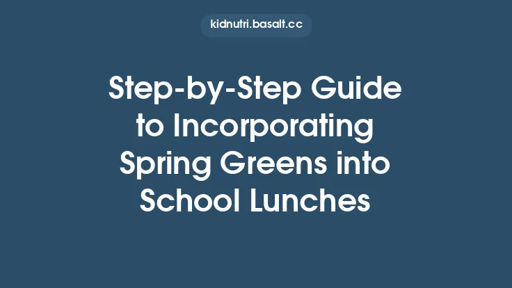 Step‑by‑Step Guide to Incorporating Spring Greens into School Lunches Thumbnail