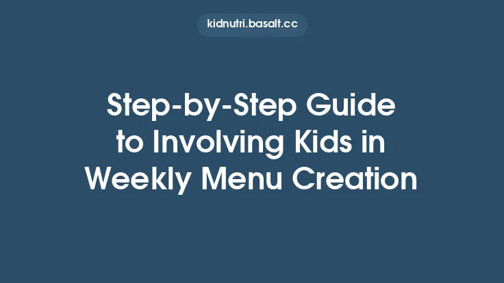 Step‑by‑Step Guide to Involving Kids in Weekly Menu Creation Thumbnail