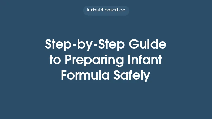 Step‑by‑Step Guide to Preparing Infant Formula Safely Thumbnail
