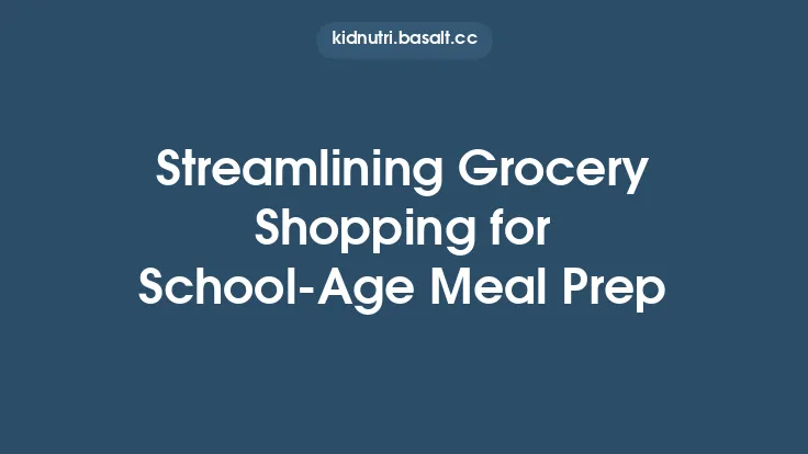 Streamlining Grocery Shopping for School‑Age Meal Prep Thumbnail