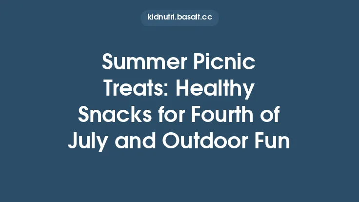 Summer Picnic Treats: Healthy Snacks for Fourth of July and Outdoor Fun Thumbnail