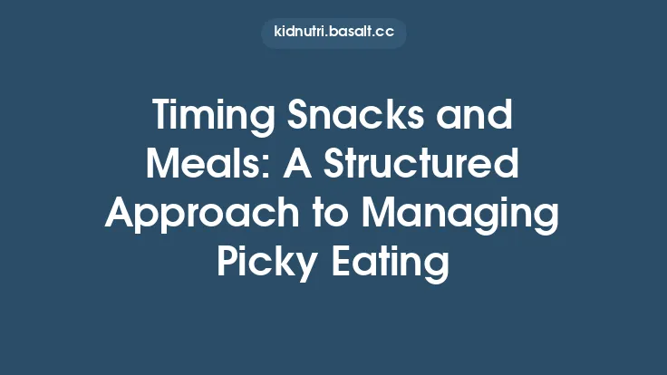 Timing Snacks and Meals: A Structured Approach to Managing Picky Eating Thumbnail