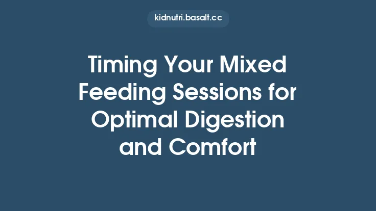 Timing Your Mixed Feeding Sessions for Optimal Digestion and Comfort Thumbnail