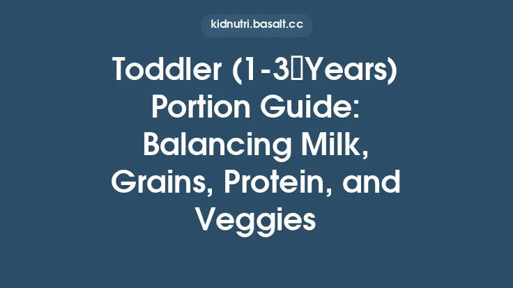 Toddler (1‑3 Years) Portion Guide: Balancing Milk, Grains, Protein, and Veggies Thumbnail