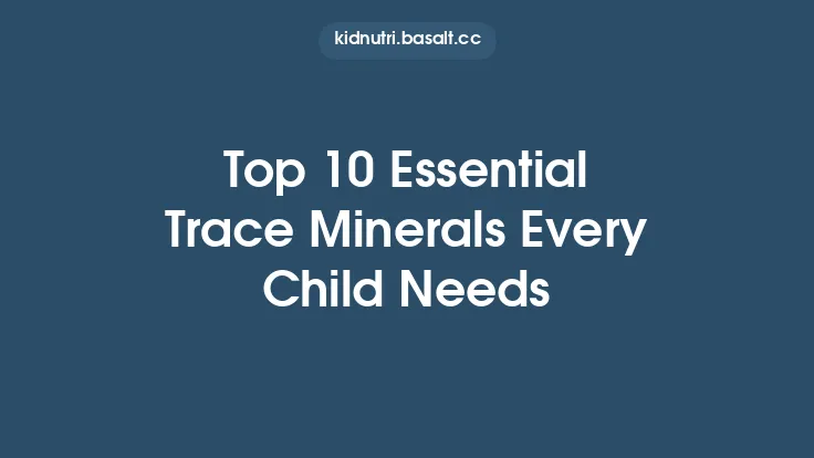 Top 10 Essential Trace Minerals Every Child Needs Thumbnail