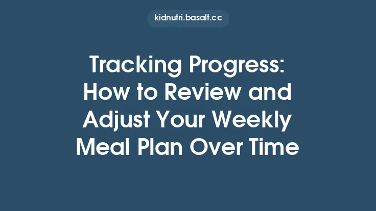 Tracking Progress: How to Review and Adjust Your Weekly Meal Plan Over Time Thumbnail