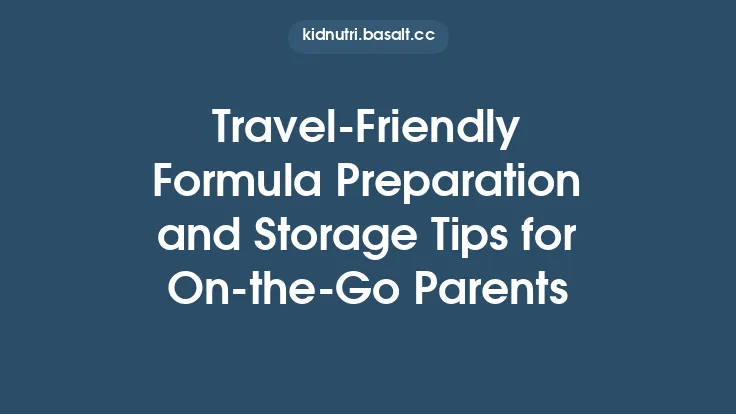 Travel‑Friendly Formula Preparation and Storage Tips for On‑the‑Go Parents Thumbnail