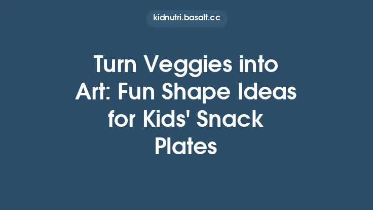 Turn Veggies into Art: Fun Shape Ideas for Kids