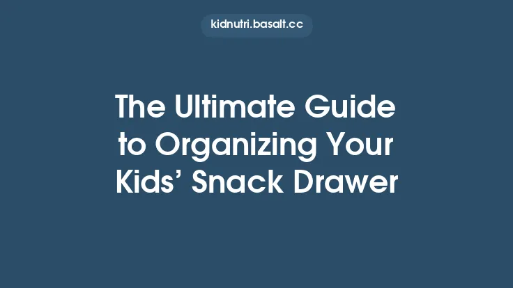 The Ultimate Guide to Organizing Your Kids’ Snack Drawer Thumbnail