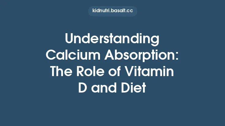 Understanding Calcium Absorption: The Role of Vitamin D and Diet Thumbnail