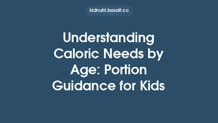 Understanding Caloric Needs by Age: Portion Guidance for Kids Thumbnail