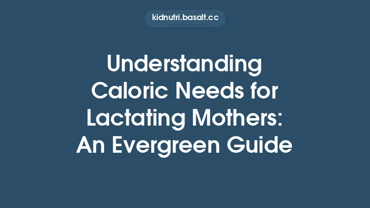 Understanding Caloric Needs for Lactating Mothers: An Evergreen Guide Thumbnail