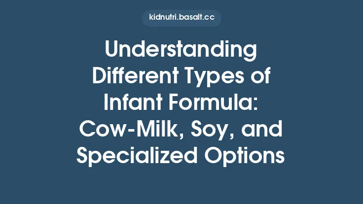 Understanding Different Types of Infant Formula: Cow‑Milk, Soy, and Specialized Options Thumbnail