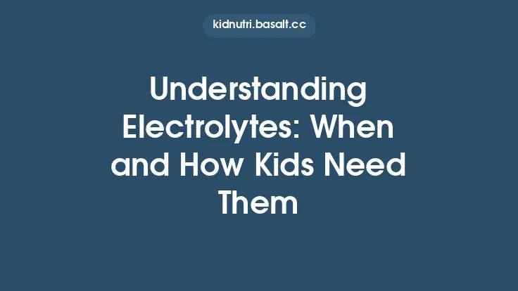 Understanding Electrolytes: When and How Kids Need Them Thumbnail