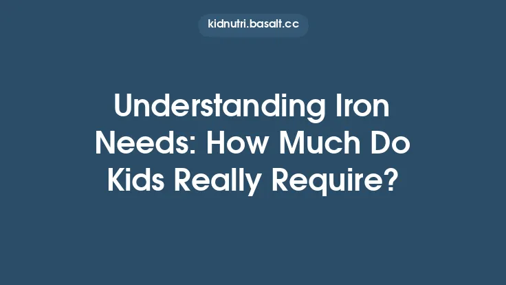 Understanding Iron Needs: How Much Do Kids Really Require? Thumbnail