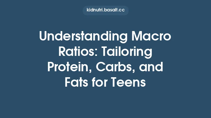 Understanding Macro Ratios: Tailoring Protein, Carbs, and Fats for Teens Thumbnail