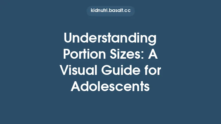 Understanding Portion Sizes: A Visual Guide for Adolescents Thumbnail