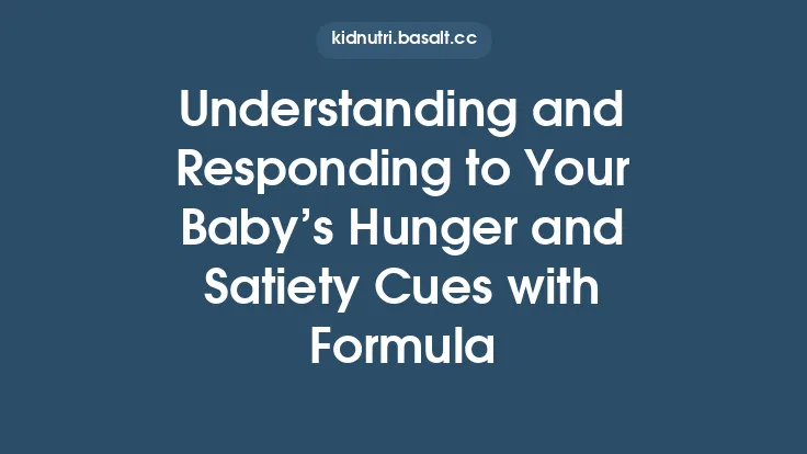 Understanding and Responding to Your Baby’s Hunger and Satiety Cues with Formula Thumbnail