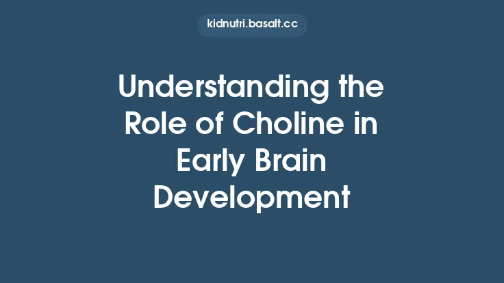 Understanding the Role of Choline in Early Brain Development Thumbnail
