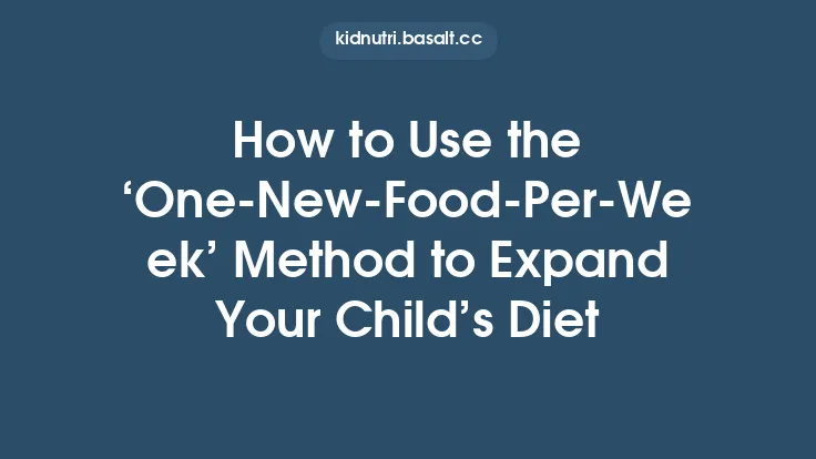 How to Use the ‘One‑New‑Food‑Per‑Week’ Method to Expand Your Child’s Diet Thumbnail