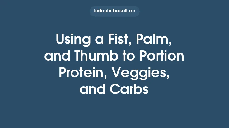 Using a Fist, Palm, and Thumb to Portion Protein, Veggies, and Carbs Thumbnail