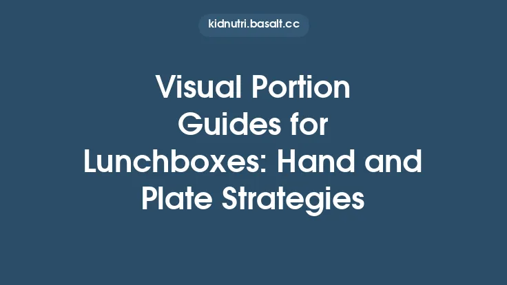 Visual Portion Guides for Lunchboxes: Hand and Plate Strategies Thumbnail