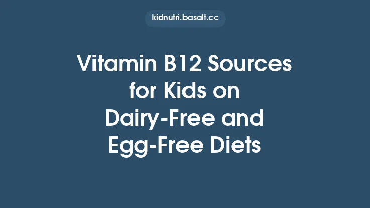 Vitamin B12 Sources for Kids on Dairy-Free and Egg-Free Diets Thumbnail