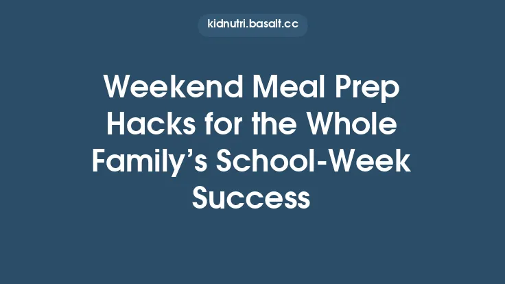Weekend Meal Prep Hacks for the Whole Family’s School‑Week Success Thumbnail