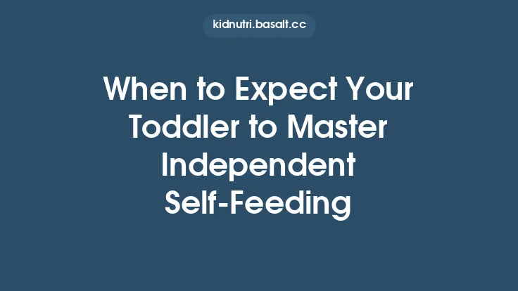 When to Expect Your Toddler to Master Independent Self‑Feeding Thumbnail