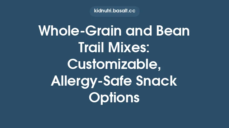 Whole‑Grain and Bean Trail Mixes: Customizable, Allergy‑Safe Snack Options Thumbnail