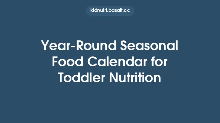 Year‑Round Seasonal Food Calendar for Toddler Nutrition Thumbnail